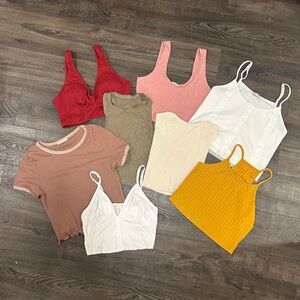 Summer Tank tops/Halter tops lot bundle of 8